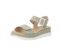 Riemchensandale REMONTE "Remonte Sandalen Leder", Damen, Gr. 44, grün, Leder, Schuhe Riemchensandale (40370704-44) grün