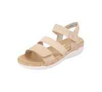 Riemchensandale REMONTE "Remonte Sandalen Lederimitat", Damen, Gr. 38, beige (tan), Lederimitat, Schuhe Riemchensandale (22036567-38) tan