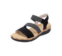 Riemchensandale REMONTE "Remonte Sandalen Lederimitat", Damen, Gr. 38, schwarz, Lederimitat, Schuhe Riemchensandale (11022638-38) schwarz
