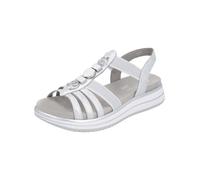 Remonte Damen Riemchensandalen D1J60, Frauen Sandalen,lose Einlage,bequem,Sommerschuhe,Freizeitschuhe,offene Schuhe,Silber/Platin (90),40 EU
