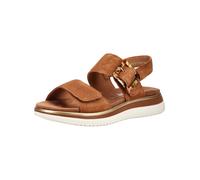 Riemchensandale REMONTE "Remonte Sandalen Veloursleder", Damen, Gr. 39, braun, Veloursleder, Schuhe Riemchensandale (87139706-39) braun