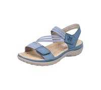 Riemchensandale RIEKER Gr. 38, blau Damen Schuhe Sandalen mit Gummizügen (61686836-38)