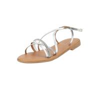 Riemchensandale SCAPA "scapa Sandalen Lederimitat", Damen, Gr. 40, silber, Lederimitat, Schuhe Riemchensandale (88866164-40) silber