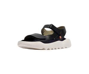 Riemchensandale SOFTINOS "softinos Sandalen Leder", Damen, Gr. 39, navy, Leder, Schuhe Riemchensandale (36531103-39) navy