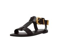 Riemchensandale STEVE MADDEN "STEVE MADDEN Sandalen Leder", Damen, Gr. 37, schwarz, Leder, Schuhe Riemchensandale (11813916-37) schwarz