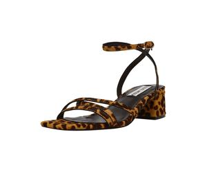 Riemchensandale STEVE MADDEN "STEVE MADDEN Sandalen Leder", Damen, Gr. 39, braun (leopard), Leder, Schuhe Riemchensandale (56328040-39) leopard