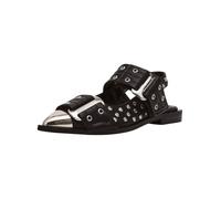 Riemchensandale STEVE MADDEN "STEVE MADDEN Sandalen Lederimitat", Damen, Gr. 40, schwarz, Lederimitat, casual, Schuhe (88772859-40) schwarz