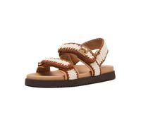 Riemchensandale STEVE MADDEN "STEVE MADDEN Sandalen Textil", Damen, Gr. 37, cream, Textil, Schuhe Riemchensandale (29184226-37) cream