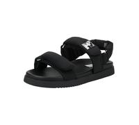 Riemchensandale STEVE MADDEN "STEVE MADDEN Sandalen Textil", Damen, Gr. 38, schwarz, Textil, Schuhe Riemchensandale (21838849-38) schwarz