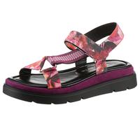 Riemchensandale TAMARIS, Damen, Gr. 39, bunt (multi), Textil, Schuhe Riemchensandale, Plateau, Sommerschuh, Sandalette mit Touch It-Ausstattung (38096446-39)