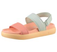 Riemchensandale TAMARIS, Damen, Gr. 40, grün (mint kombiniert), Lederimitat, Schuhe Riemchensandale, Plateau, Sommerschuh, Klettschuh, Sandalette in veganer Verarbeitung (86604912-40) mint kombiniert