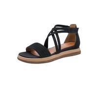 Riemchensandale TAMARIS "Tamaris Sandalen Leder", Damen, Gr. 38, navy, Leder, Schuhe Riemchensandale (13415831-38) navy