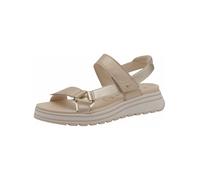 Riemchensandale TAMARIS "Tamaris Sandalen Leder", Damen, Gr. 40, champagne, Leder, Schuhe Riemchensandale (65406035-40) champagne