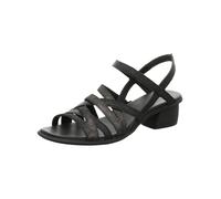 Riemchensandale THINK "Think Sandalen Leder", Damen, Gr. 37, schwarz (schwarz kombi), Leder, Schuhe Riemchensandale (11163459-37) schwarz kombi