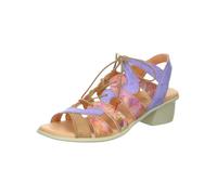 Riemchensandale THINK "Think Sandalen Leder", Damen, Gr. 39, bunt (violett), Leder, Schuhe Riemchensandale (72396546-39) violett