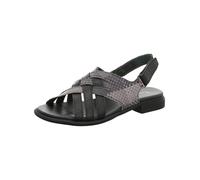 Riemchensandale THINK "Think Sandalen Leder", Damen, Gr. 41, schwarz (schwarz kombi), Leder, Schuhe Riemchensandale (47968641-41) schwarz kombi