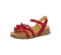Riemchensandale THINK "Think Sandalen Leder", Damen, Gr. 43, rot, Leder, Schuhe Riemchensandale (12913252-43) rot