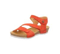 Riemchensandale THINK "Think Sandalen Veloursleder", Damen, Gr. 40, scarlet, Veloursleder, Schuhe Riemchensandale (65064853-40)