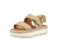 Riemchensandale TOMS "TOMS Sandalen Leder/Textil", Damen, Gr. 37, dunkelbeige, Leder, Textil, Schuhe Riemchensandale (35697165-37) dunkelbeige