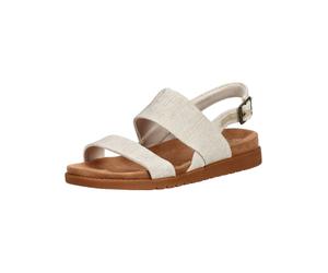 Riemchensandale TOMS "TOMS Sandalen Textil", Damen, Gr. 37,5, natural, Textil, Schuhe Riemchensandale (87191558-37,5) natural