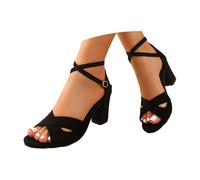 Riemchensandalen Damen Mit Absatz High Heels Elegante Schuhe Offen Stilettos Dance Plateau Pantoletten Schwarze Sandalen Blau Hohe Größe 47 Slingback Pumps Sommerschuhe Winter Sling Sandaletten 46