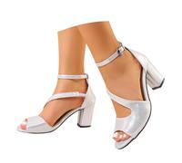 Riemchensandalen Damen Mit Absatz High Heels Tragbare Frauen Glitzer Plateau Stiefeletten Pumps Gr 43 Sandaletten Schuhe Schwarz Elegant Beige Größe 44 Sommer Highheels 40 Sandalen Heel Stiefel Gummi