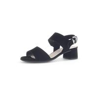 Riemchensandalen schwarz (bezogen) - Gr. - 39 EU | 6 UK