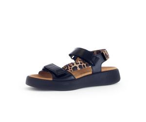 Riemchensandalen schwarz/natur - Gr. - 39 EU | 6 UK