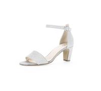 Gabor Damen Riemchensandalen, Frauen Sandalen,Freizeitschuhe,offene Schuhe,Strandschuhe,Sandaletten,Absatz,Silber/Light Grey,37.5 EU / 4.5 UK