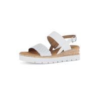 Riemchensandalen weiss/silber - Gr. - 40.5 EU | 7 UK