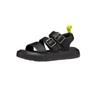 Riemchensandalette GEOX "Geox Sandalen Lederimitat", Mädchen, Gr. 31, Lederimitat, schwarz, Schuhe (29376703-31) schwarz