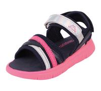 Riemchensandalette KAPPA, Mädchen, Gr. 30, bunt (navy, freakypink), Synthetik, glänzend, mehrfarbig, Schuhe Riemchensandalette, - besonders leicht & bequem (46182357-30)