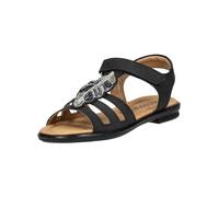 Riemchensandalette RICOSTA "Ricosta Sandalen Lederimitat", Mädchen, Gr. 34, Textil, schwarz, Lederimitat, Schuhe (31871512-34) schwarz