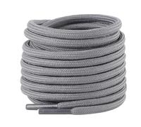 riemot 2 Paar Runde Schnürsenkel [Ø 4mm] reißfest Schuhbänder Ersatz Shoe laces für Herren, Damen, Kinder, Sportschuche, Arbeitsschuhe, Wanderschuhe - Grau, 150cm