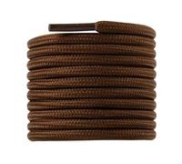 riemot 2 Paar Runde Schnürsenkel [Ø 4mm] reißfest Schuhbänder Ersatz Shoe laces für Herren, Damen, Kinder, Sportschuche, Arbeitsschuhe, Wanderschuhe - Braun, 130cm