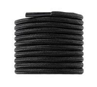riemot 3 Paar Runde Schnürsenkel [Ø 4mm] reißfest Schuhbänder Ersatz Shoe laces für Herren, Damen, Kinder, Sportschuche, Arbeitsschuhe, Wanderschuhe - Schwarz, 90cm