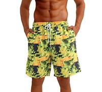 riemot Badehose Herren Badeshorts Sommer Männer Jungen Schwimmshorts Beach Schnelltrocknend Boardshorts Verstellbarem Sporthose kurz Mit Tasche und Gummizug, 3XL