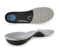 riemot Orthopädische Einlegesohlen Für Herren Hohe Fußstütze Fersensporn Einlagen Komfort Schuheinlagen für Plattfüße,Plantarfasziitis,Fußschmerz Grau Gr.45