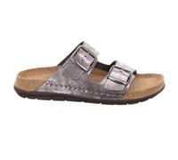 Rohde Damen Pantolette Schnalle Muster Clog Rodigo-D 5872, Größe:42 EU, Farbe:Grau