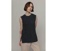 Rifò - Circular Fashion Made in Italy Adelaide, Stricktop aus recycelter Baumwolle anthrazit S