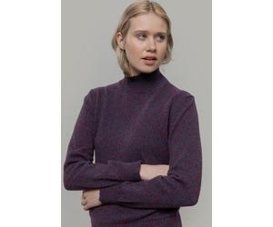 Rifò - Circular Fashion Made in Italy Recycelter Kaschmirwolle Pullover - Ada Rot-Blau-Meliert S