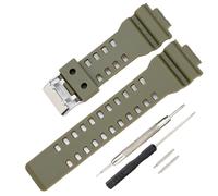 Rihahisy Braccialetti di ricambio per gli orologi Casio GLS-8900/GW-8900/GA-110/GA-100C/GA-120/GD-110/GLS-100 (Armeegrün)