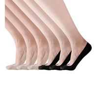 RIIQIICHY Damen Füßlinge Ballerina socken damen Unsichtbare Sportsocken für Damen mit rutschfestem Silikon