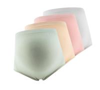 Rinajia 4er Schwangerschaftsslip Umstandsslips Damen Umstandsmode Hohe Taille Unterwäsche Schwangerschaft Weich Hipster Panties Over Bump Umstandsunterwäsche Schwangerschaftsunterwäsche