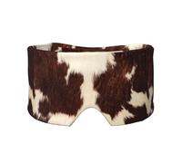 Rindsleder, Pelz, Kuh, Haar, Haut, Braue, Und, Weiß, Haustier, Tier, Muster, Vollständige Augenabdeckungen, lichtblockierende Augenmaske, Schlafaugen- und Ohrenschützer