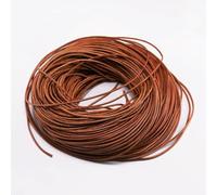 Rindsleder-Seilschnur, Runder Riemen aus Rindsleder, Mehrfarbig, 1-6 mm x 2-5 m, for DIY-Schmuckherstellung(Khaki,3.0mm x 2m)