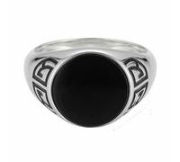 caï Herren Ring schwarz / silber, Größe 62, 4457722 Schwarz / Silber 62