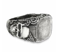 caï Ring Rockabilly aus 925 Sterling Silber-66 Silber 66