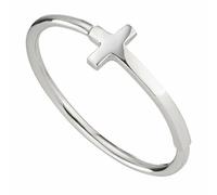 Ring 925/- Sterling Silber rhodiniert Kreuz 41184361545822