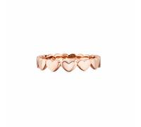 Ring 925/- Sterling Silber rotvergoldet Herzen 41184370262110